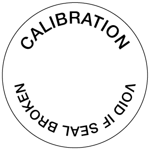 Calibration Self Adhesive Label - Marking Products