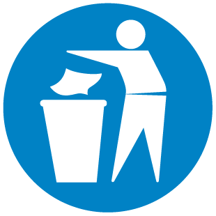 A clear image of Litter Label from Fine Cut Labels Direct