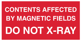 A clear image of Do Not X-RAY Label from Fine Cut Labels Direct