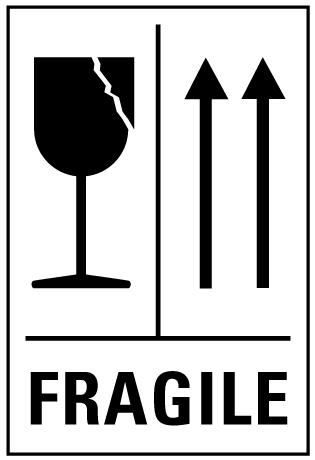 A clear image of Fragile Up - Black Label from Fine Cut Labels Direct