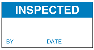 A clear image of Inspected Label from Fine Cut Labels Direct