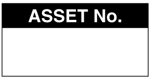 A clear image of Asset No Label from Fine Cut Labels Direct