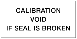 A clear image of Square Calibration Label Label from Fine Cut Labels Direct