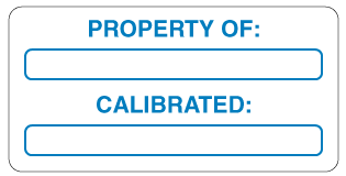 A clear image of Destructible Property of: Calibrated Label from Fine Cut Labels Direct