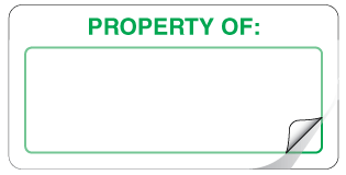 A clear image of Green Property of Label from Fine Cut Labels Direct