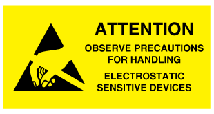 A clear image of Observe Precautions Label from Fine Cut Labels Direct