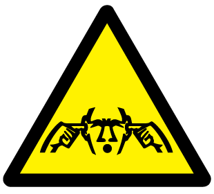 A clear image of Danger Noise Hazard Label from Fine Cut Labels Direct