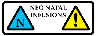 A clear image of Neo Natal Infusions Label from Fine Cut Labels Direct